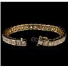 Image 3 : 25.40ctw Diamond Tennis Bracelet - 14KT Yellow Gold