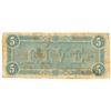 Image 2 : $5 1864 Richmond Virginia Confederate States of America Bank Note