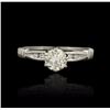 Image 1 : 14KT White Gold 0.54ctw Diamond Ring
