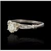 Image 2 : 14KT White Gold 0.54ctw Diamond Ring