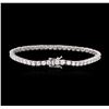 Image 2 : 14KT White Gold 4.55ctw Diamond Tennis Bracelet