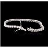Image 3 : 14KT White Gold 4.55ctw Diamond Tennis Bracelet