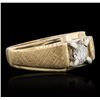 Image 2 : 14KT Yellow Gold 0.34ctw Diamond Ring