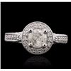 Image 1 : 14KT White Gold 1.22ctw Diamond Ring