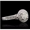 Image 2 : 14KT White Gold 1.22ctw Diamond Ring