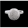 Image 1 : 14KT White Gold 0.80ctw Diamond Ring