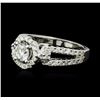 Image 2 : 14KT White Gold 1.17ctw Diamond Ring