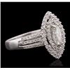 Image 2 : 14KT White Gold 1.21ctw Diamond Ring