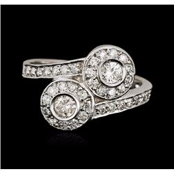 14KT White Gold 0.62ctw Diamond Ring