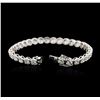 Image 3 : 18KT White Gold 9.66ctw Diamond Tennis Bracelet