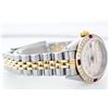 Image 3 : Rolex Two-Tone Diamond and Ruby  DateJust Ladies Watch