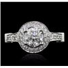 Image 1 : 14KT White Gold 1.60ctw Diamond Ring