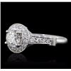 Image 2 : 14KT White Gold 1.60ctw Diamond Ring