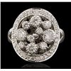 Image 1 : 14KT White Gold 0.81ctw Diamond Ring
