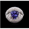 Image 1 : 14KT White Gold 1.81ct Tanzanite and Diamond Ring
