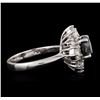 Image 3 : 14KT White Gold 2.56ctw Black Diamond Ring