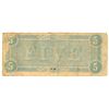 Image 2 : $5 1864 Richmond Virginia Confederate States of America Bank Note