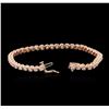 Image 3 : 14KT Rose Gold 2.57ctw Diamond Tennis Bracelet