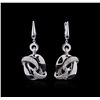 Image 1 : 14KT White Gold 0.63ctw Diamond Earrings