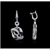 Image 2 : 14KT White Gold 0.63ctw Diamond Earrings