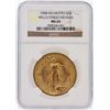 Image 1 : 1908 NGC MS65 $20 St. Gaudens Double Eagle Wells Fargo Nevada Gold Coin