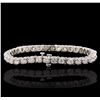 Image 2 : 14KT White Gold 7.23ctw Diamond Tennis  Bracelet