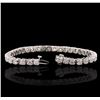 Image 3 : 14KT White Gold 7.23ctw Diamond Tennis  Bracelet