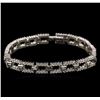 Image 1 : 3.57ctw Diamond Bracelet - 14KT White Gold