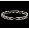 Image 2 : 3.57ctw Diamond Bracelet - 14KT White Gold