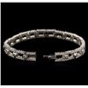 Image 3 : 3.57ctw Diamond Bracelet - 14KT White Gold