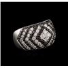 Image 2 : 1.87ctw Black Diamond Ring - 14KT White Gold