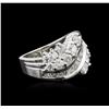 Image 2 : 14KT White Gold 1.78ctw Diamond Ring