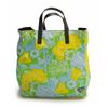 Image 1 : Prada Yellow and Green Floral Nylon Tote Bag