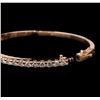 Image 3 : 14KT Rose Gold 3.16ctw Diamond Bangle Bracelet
