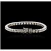 Image 2 : 18KT White Gold 15.45ctw Diamond Tennis Bracelet
