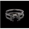 Image 1 : 1.85ctw Black Diamond Ring - 18KT White Gold