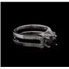 Image 2 : 1.85ctw Black Diamond Ring - 18KT White Gold