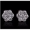 Image 1 : 14KT White Gold 1.65ctw Diamond Earrings