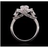 Image 3 : 18KT White Gold 1.64ctw Diamond Ring