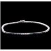 Image 1 : 14KT White Gold 2.53ctw Blue Diamond Bracelet
