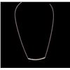 Image 1 : 14KT Rose Gold 0.84ctw Diamond Necklace