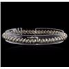 Image 2 : 14KT White Gold 0.60ctw Diamond Tennis Bracelet