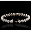 Image 4 : 14KT White Gold 2.00ctw Diamond Bracelet