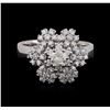 Image 1 : 14KT White Gold 1.06ctw Diamond Ring