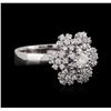 Image 2 : 14KT White Gold 1.06ctw Diamond Ring