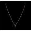 Image 1 : 14KT Yellow Gold 0.33ct Diamond Pendant With Chain