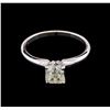 Image 1 : 1.00ct Solitaire Diamond Ring - 14KT White Gold