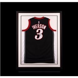 Allen Iverson Framed Autographed Jersey