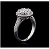 Image 3 : 14KT White Gold 1.35ctw Diamond Ring
