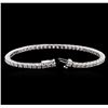 Image 3 : 14KT White Gold 3.71ctw Diamond Tennis Bracelet